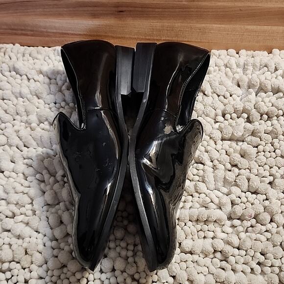 BP BLACK PATENT FAUX LEATHER LOAFERS MENS SIZE 7.5 NWOB - Picture 8 of 16